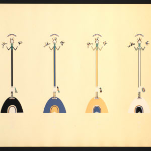 XII from Where the Two Came to Their Father: Navajo War Ceremonial (portfolio) by Maud Oakes, Jeff King