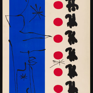 Red and Blue by Joan Miró