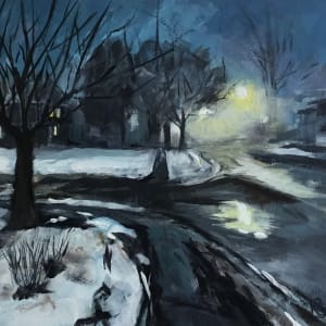 Foggy night by Kathleen Bignell