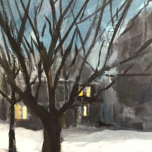 Foggy night by Kathleen Bignell 