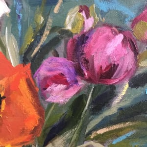 Poppies and Peonies by Kathleen Bignell 