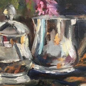 Still life with Iris by Kathleen Bignell 