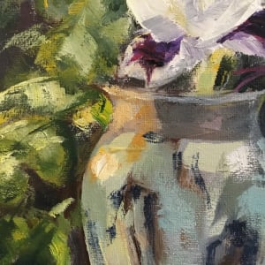 Still life with Iris by Kathleen Bignell 