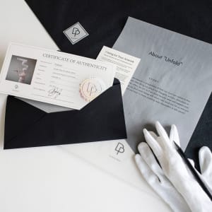 Nordic Pearl by Dasha Pears  Image: certificate of authenticity 