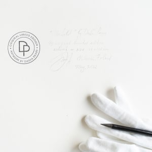 Winter Arch  Image: signature on the back and the ink authenticity stamp