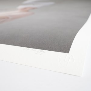 Lines Are Made Of Dots  Image: signature on the front and the embossed authenticity stamp