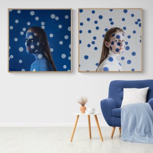 Blending In Blue by Dasha Pears  Image: room view