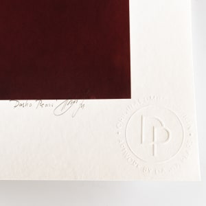 Red by Dasha Pears  Image: Signature on the front + the authenticity stamp