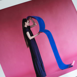 Synesthetic Letters: R by Dasha Pears  Image: Printed artwork close-up (paper texture)