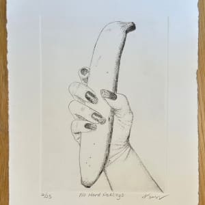 no hard peelings white paper black ink by kayla tange
