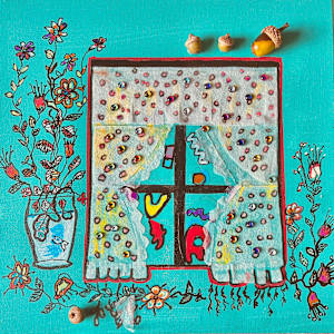 Turquoise Vision by Kym Cooper by Kym Debra Cooper