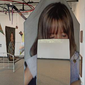 Quilt in the Shape of a Door by Charlotte Rose Eshelman