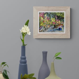 Summer Garden by Terrill Welch   Image: room view with sample frame for inspiration.
