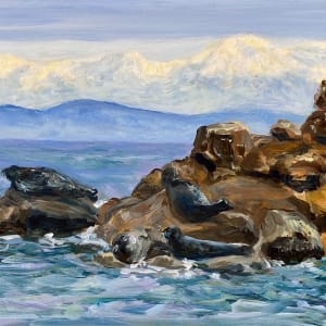 Seals on the Rocks by Terrill Welch