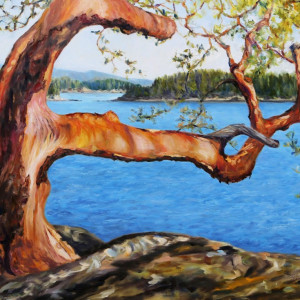 Arbutus Tree Reaching by Terrill Welch 