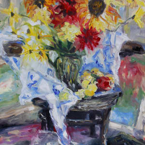 August Still Life with Cezanne and Matisse by Terrill Welch 