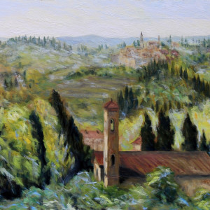 Bell Towers of Florence Countryside by Terrill Welch 