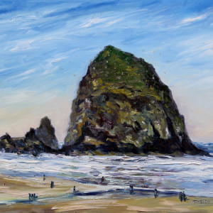 Cannon Beach Oregon Morning by Terrill Welch 