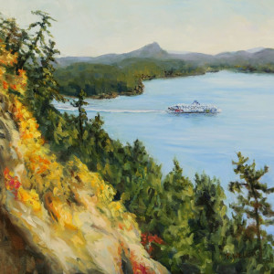 Collison Point View of Mayne Island by Terrill Welch 