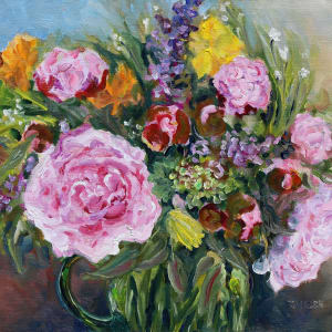 Early Flowers with Peonies by Terrill Welch