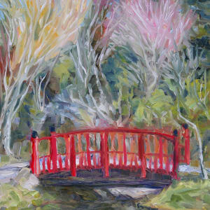 Early Spring in the Japanese Memorial Garden by Terrill Welch