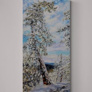 Winter with the Old Fir on the Ridge by Terrill Welch 