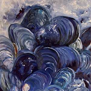Mussels and Waves by Terrill Welch