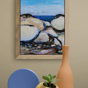 Sandstone Reef at Low Tide Study by Terrill Welch 