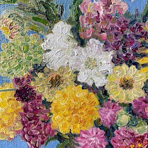 Early September Garden Flowers by Terrill Welch 