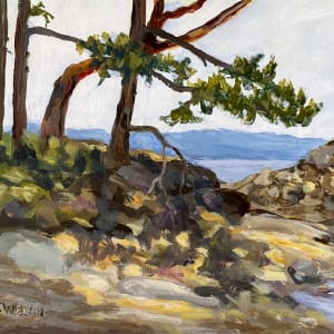 Trees and Shore at Oyster Bay by Terrill Welch
