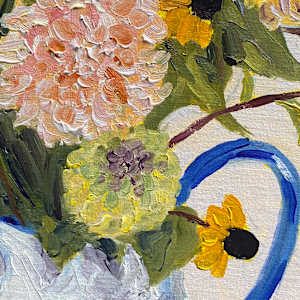 Dancing with Yellow Coneflowers by Terrill Welch 