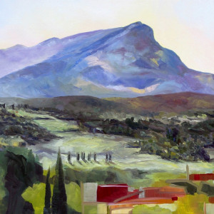 Morning with Cezanne's Mountain by Terrill Welch 