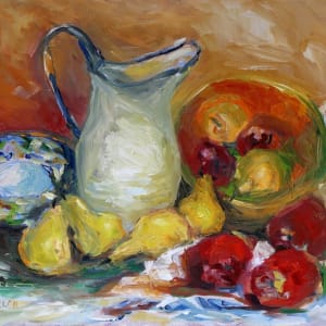 Pitcher Apples Pears by Terrill Welch
