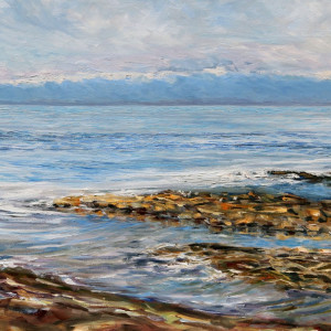 Standing with the Sea at Georgina Point by Terrill Welch 