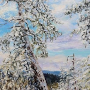 Winter with the Old Fir on the Ridge by Terrill Welch