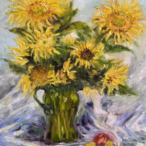 Katherine's Sunflowers by Terrill Welch
