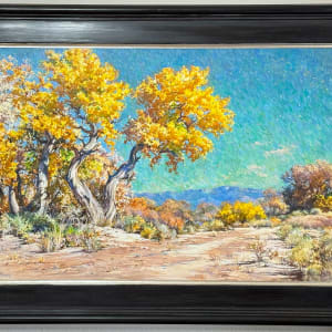 Cottonwoods - with Sandia View by Daniel Mundy 