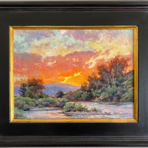 Sunset Over the River by Daniel Mundy 