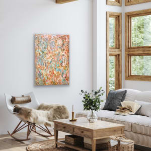 Indo Orange Red Mirage by Beckie Laughlin 