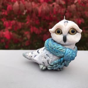 "Calling for Snow" Owl Ornament
