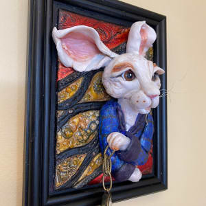 Portrait of a White Rabbit by Marie Young 