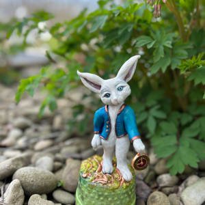 Afternoon Walk (White Rabbit) by Marie Young 
