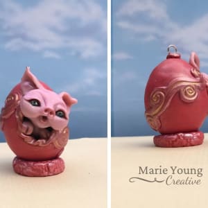 Commissioned: Little Piggy Ornament