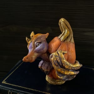 "Jasper"  Purple Dragon Sculpture 