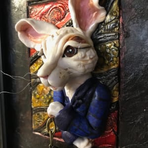 Portrait of a White Rabbit by Marie Young 