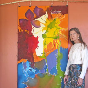 From Flower to Butterfly by Mary Rush  Image: Me with "From Flower to Butterfly"