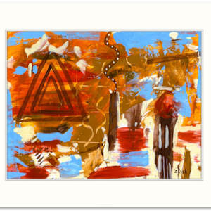 Steps to Higher Consciousness by Mary Rush  Image: Steps to Higher Consciousness - 8.5 x 11 inches - Acrylic on Paper - Matted to 11 x 14 inches