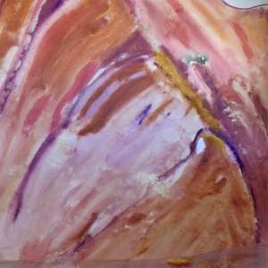 The Mountains Remain Silent as the Wind Howls Revisited by Mary Rush  Image: Detail Right Side