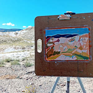 Salt Mine Colors by Mary Rush  Image: On location at the abandoned salt mine in Camp Verde, Arizona USA