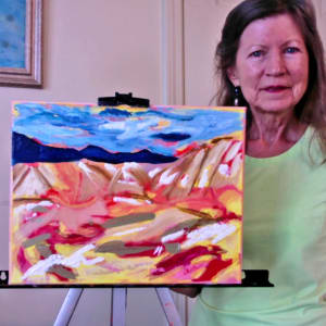 The Passion of Place by Mary Rush  Image: The Passion of Place with Artist, Mary Rush